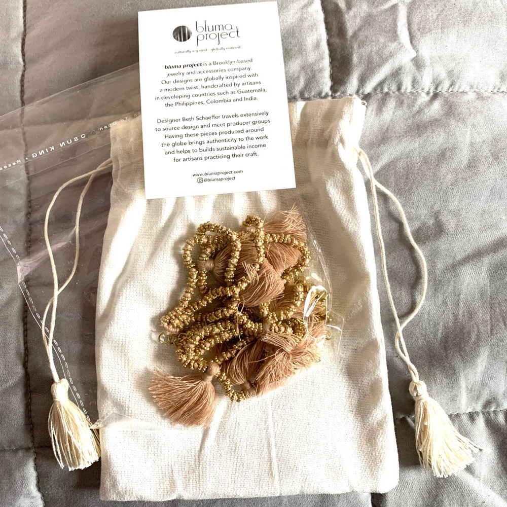 Bluma Project Luna Necklace in Sand,Brand New